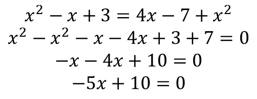 Equacao linear exemplo