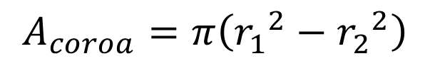 formula coroa circular