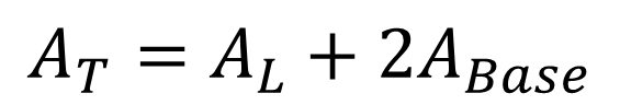 area total cilindro