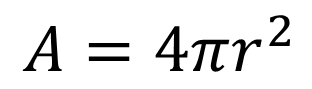 esfera area formula